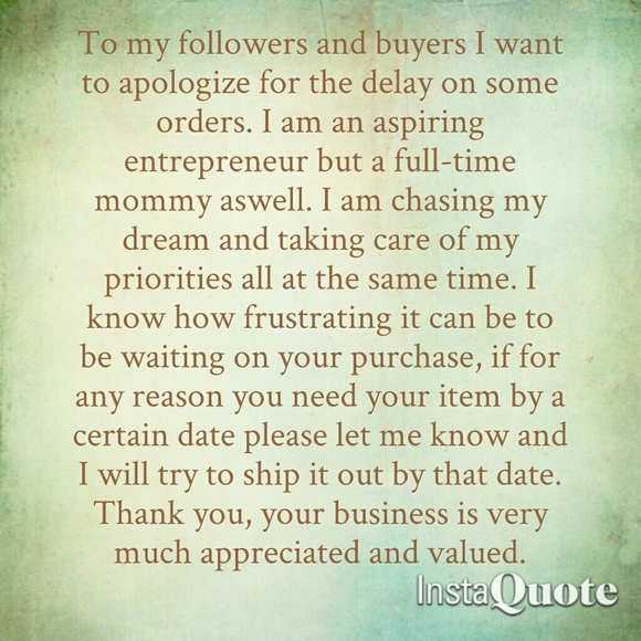 To my customers