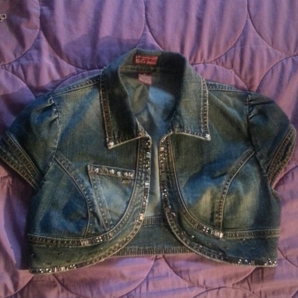 Glam Beaded Denim Jacket - New
