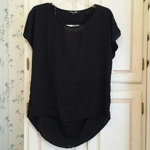 Black chiffon forever 21 blouse