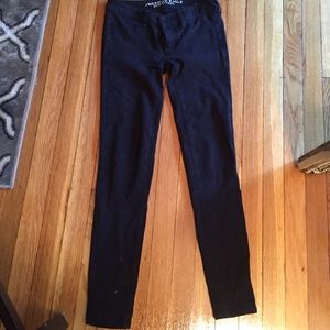 American Eagle black super stretch jeggings size 2