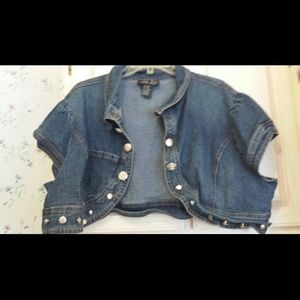 Jean bolero jacket