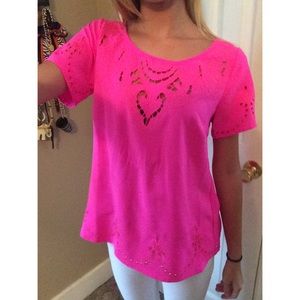 Hot pink top