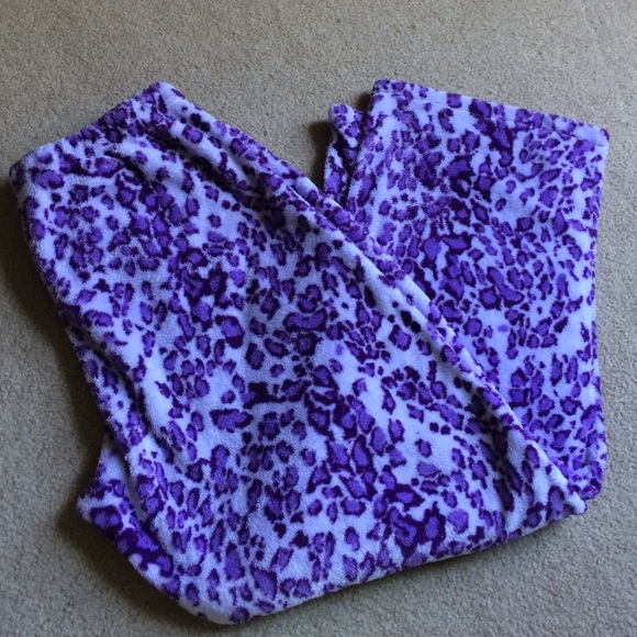 🚨LAST CHANCE🚨 Purple Leopard Print Pajama Pants