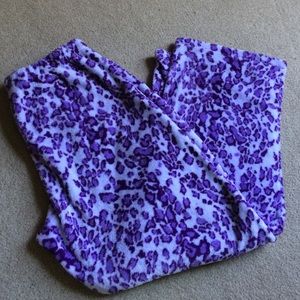 🚨LAST CHANCE🚨 Purple Leopard Print Pajama Pants
