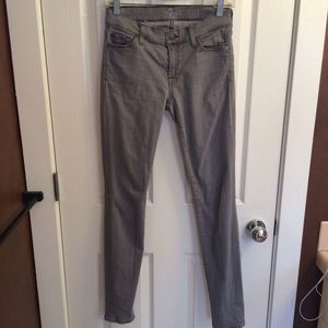 7 for all man kind grey skinny jeans