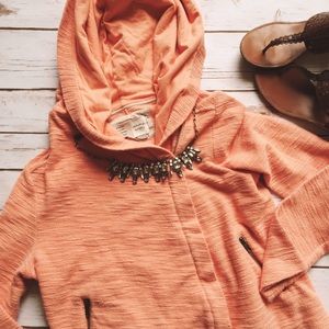 Anthropologie shawl moto jacket