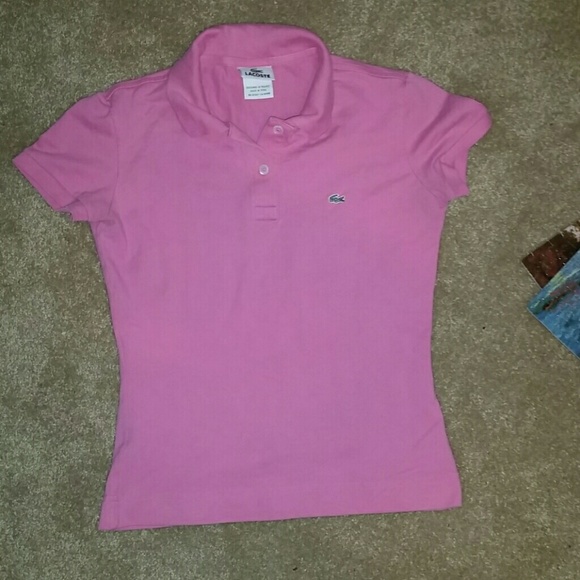 Lacoste pink Polo like new condition