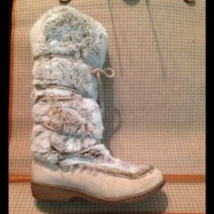 REDUCED Sam Edelman AWESOME faux fur boots!