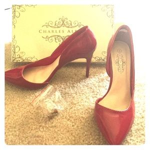 Re-poshed Sexy Red D'Orsay Heels