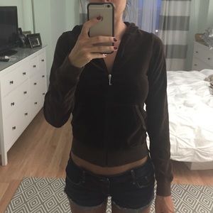 Juicy couture velour zip up