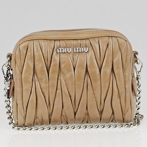 Miu Miu Cammeo Matelasse Lux Leather Mini Add pics