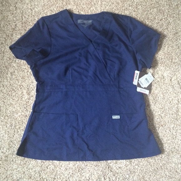 Grey's Anatomy indigo Large scrub top