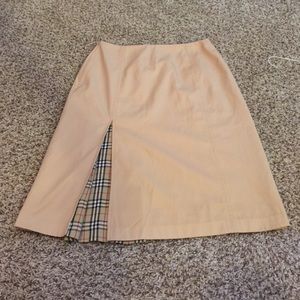Knee length skirt with plaid design!