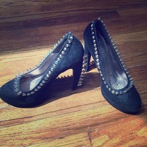 Jeffrey Campbell Ibiza black studded platform heel