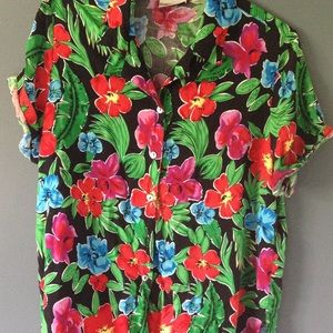 Floral Hawaiian Shirt.