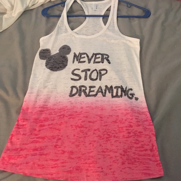 DISNEY ombré pink tank top