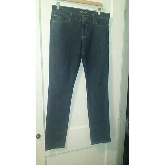 Dark denim jeans