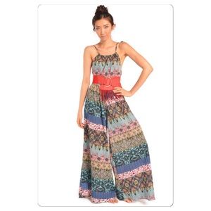 Paisley Wideleg Jumpsuit