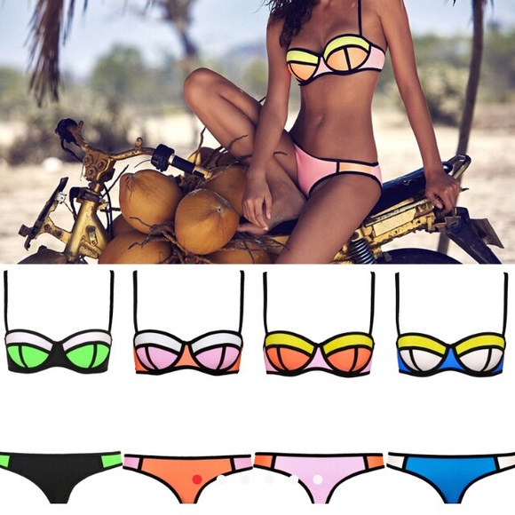 SOLD ❌Bright Neoprene Bikinis