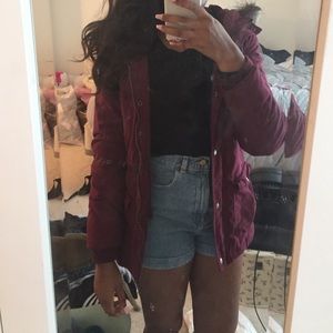 Mossimo Maroon Parka