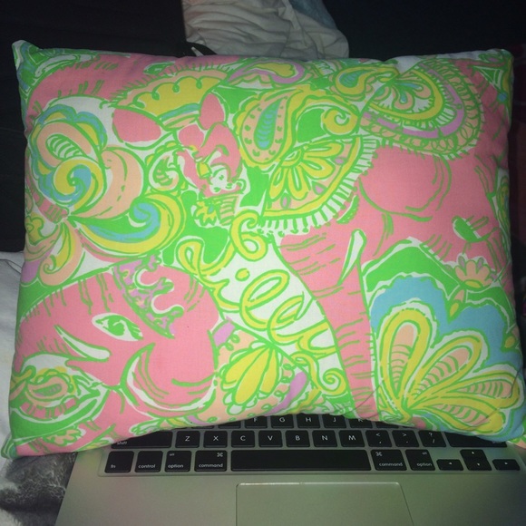 Lilly Pulitzer Lets Chin Chin pillow