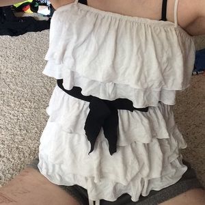 Summer ruffle shirt