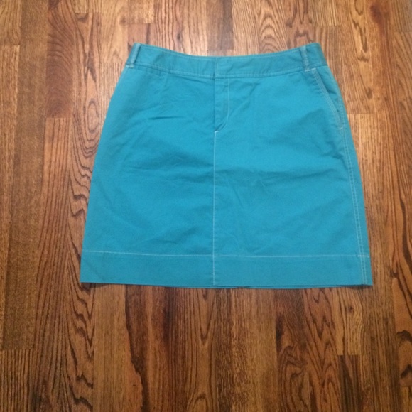 Turquoise skirt