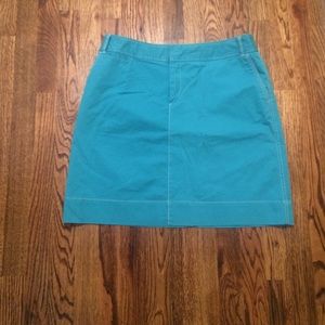 Turquoise skirt