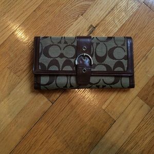 Brown coach wallet. Lightly worn.