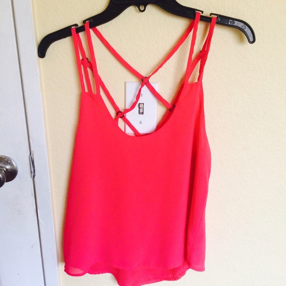 Pink Open Back Top
