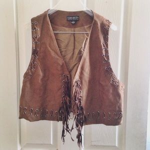 Vintage Boho Fringe Vest