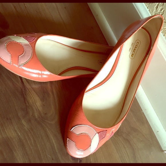 Coach pink flats
