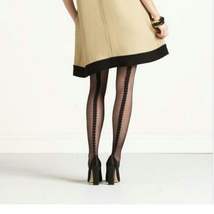 KATE SPADE Black Scallop tights
