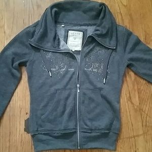 Guess thick collared sweatshirt