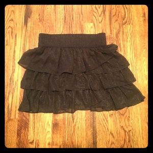 Sparkly ruffled skirt