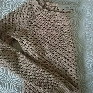 LOFT Blush Chunky knit petite xs