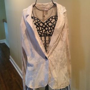 Gold patterned blazer