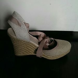 Neutral Aldo Craver Espadrille Wedge Shoes