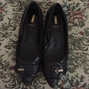 Fendi pointy toe flats.