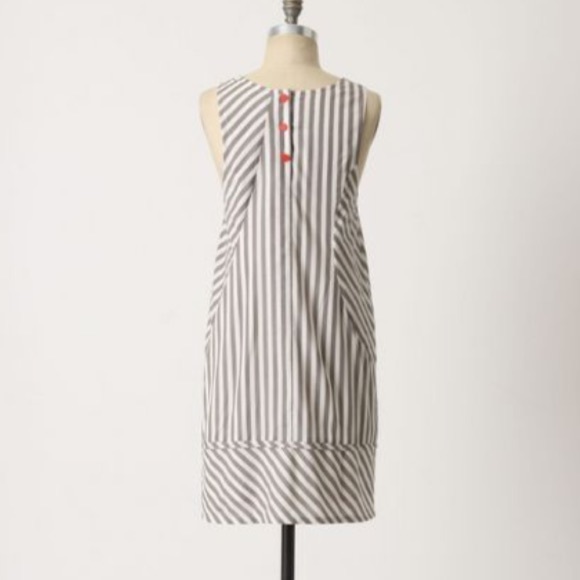 🚫Sold🚫Anthropologie Slate Stripes Shift Dress - Picture 3 of 3