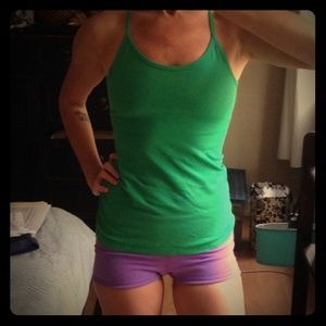 Power Y green top. Size 6