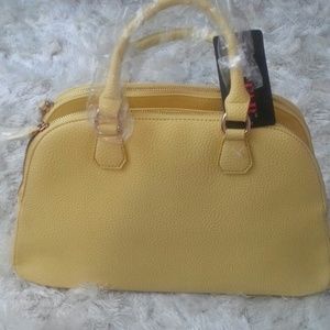 Yellow just fab bag