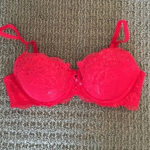 Victoria's Secret crystal encrusted red bra