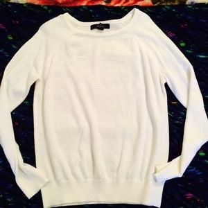 White Crew Neck Sweater
