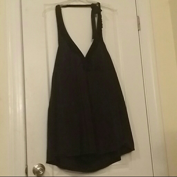 All black halter top