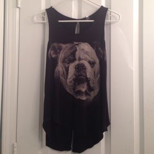 Black Bulldog Tank Top