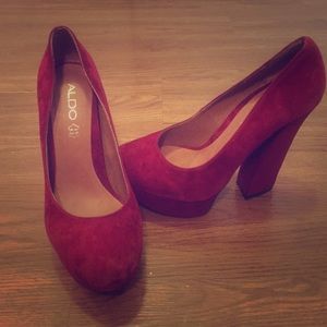 Aldo chunk high heel