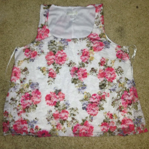 Forever 21 floral tank top - Picture 1 of 2