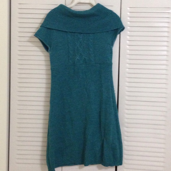 Mudd green sweater dress cap-sleeve wool