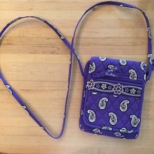 Purple Vera Bradley Cross Body Bag